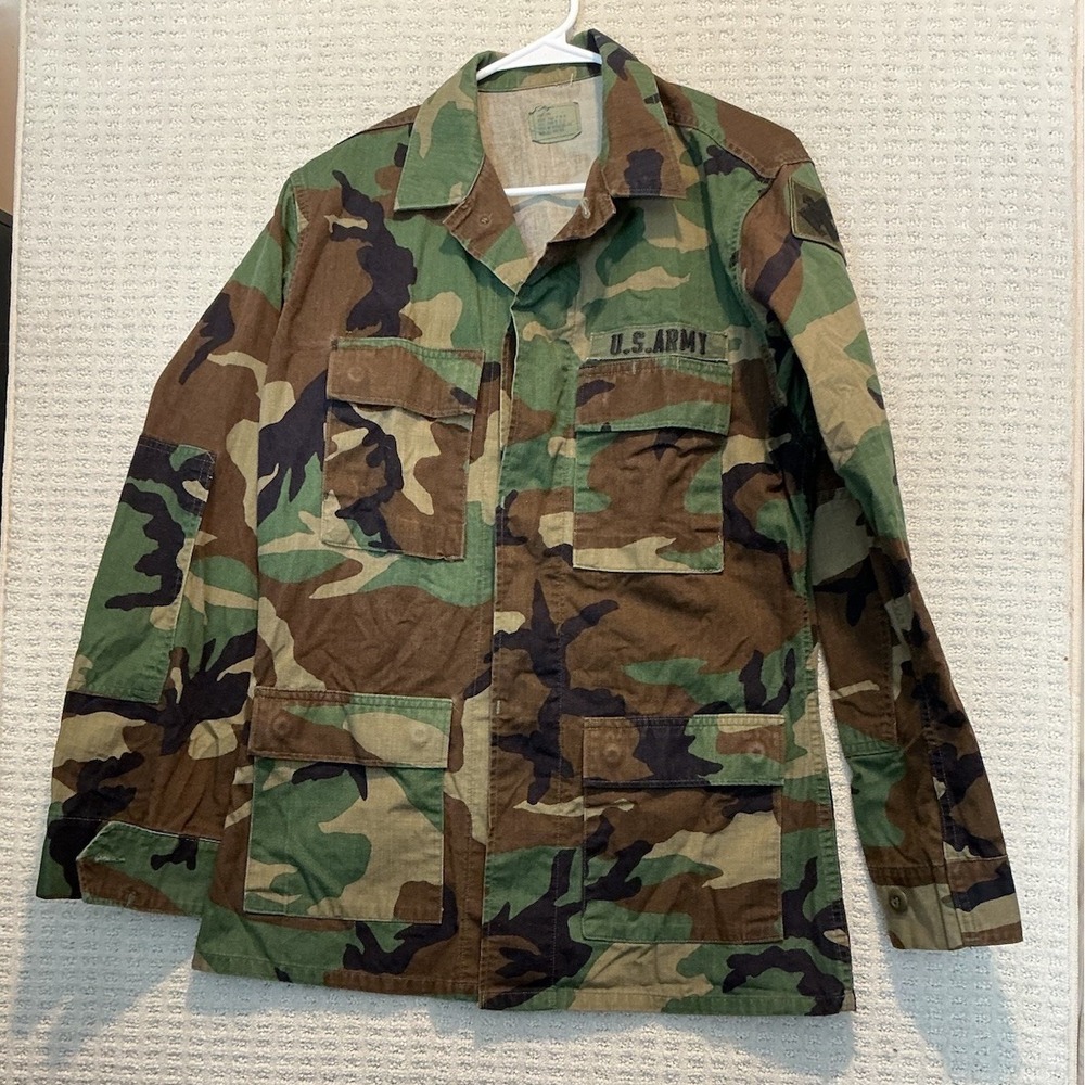 Edcar US ARMY THUNDERBIRDS Woodland Camo Coat Small Long 8415 01 084 1644